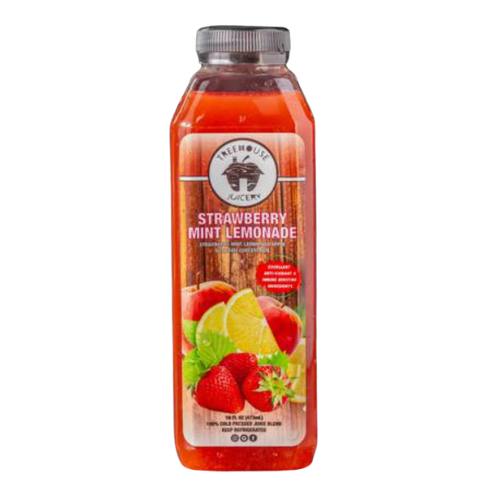 Strawberry Mint Lemonade Cold Pressed Juice Treehouse Juicery Online